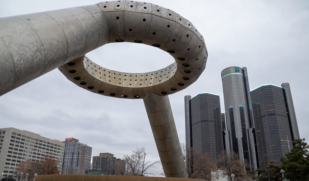 EXPLORING DETROIT, HART PLAZA